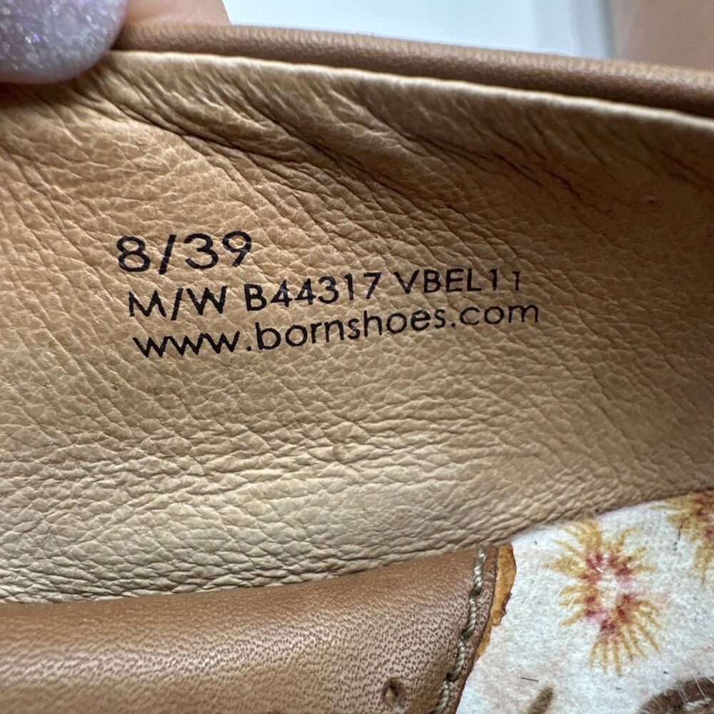 Women's Tan Bow Ballet Flats - Picture 8 of 9
